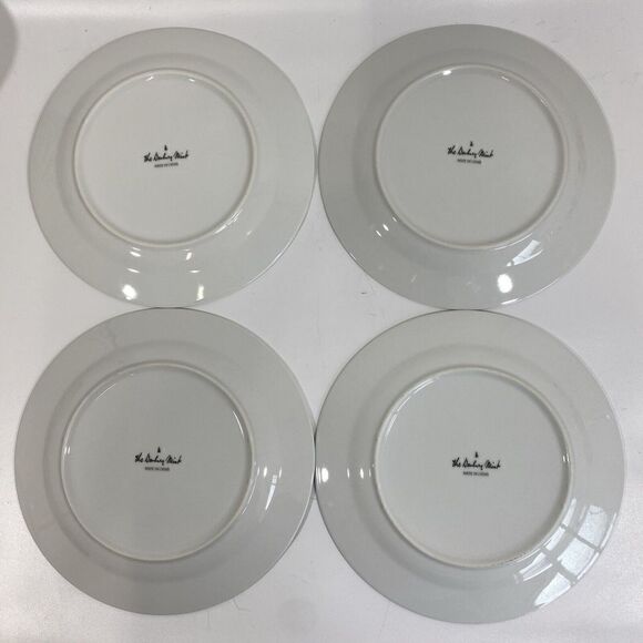 Rare Danbury Mint Pomeranian Dog Dinnerware Dinner Plates Set (4) 10.5” - Picture 15 of 16